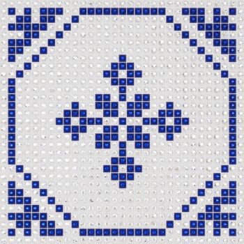 Delftware - Cobalt - crystal art by Julia Roshkow