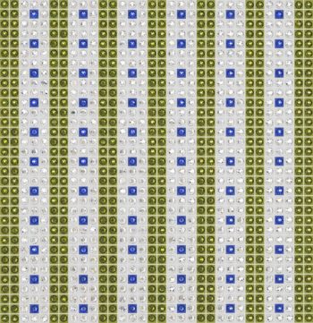 Mexidot - olive/blue crystal art