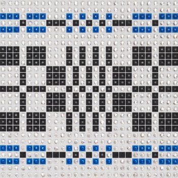 Modern Monks Belt - Blue- crystal art by Julia Roshkow