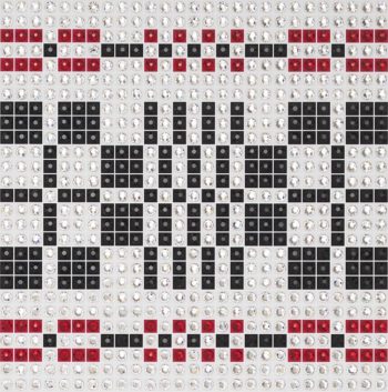 Modern Monks Belt - Red - crystal art by Julia Roshkow