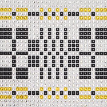 Modern Monks Belt - Yellow- crystal art by Julia Roshkow