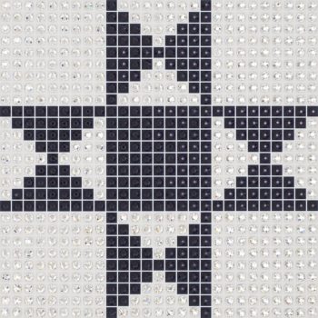 Ohio Star - Indigo - crystal art by Julia Roshkow